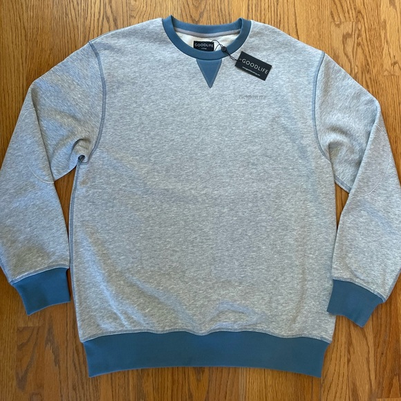 Goodlife Other - Goodlife Men’s Heather Crewneck Sweatshirt NWT Size XL | Grey & Blue
